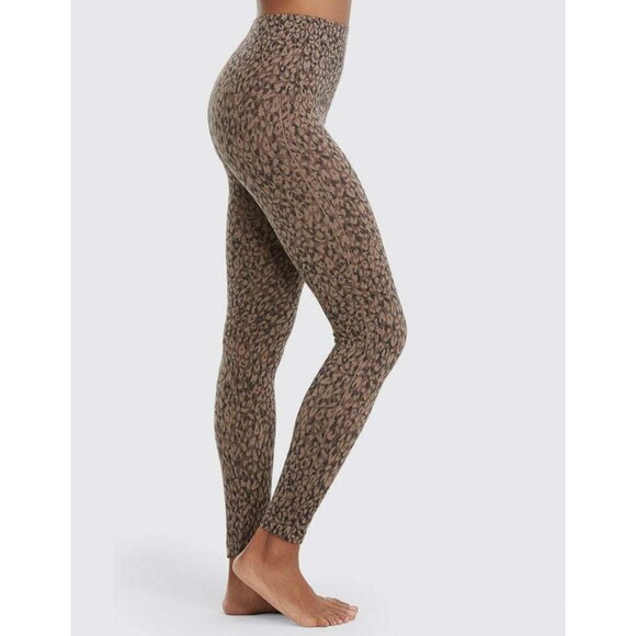 SPANX Look at Me Now Seamless Leggings (FL3515) Mini Leopard - Large - Picture 1 of 8